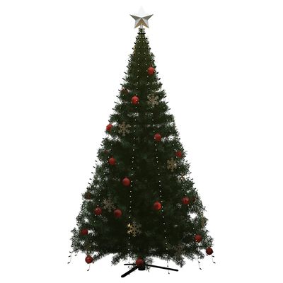 vidaXL Kalėdų eglutės girlianda su 500 šaltų baltų LED lempučių, 500cm