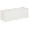 vidaXL Sodo vazonas Balta 40 x 20 x 20 cm &Scaron;altai valcuotas plienas