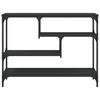 vidaXL Konsolinis staliukas, juodas, 100x30x75cm, apdirbta mediena