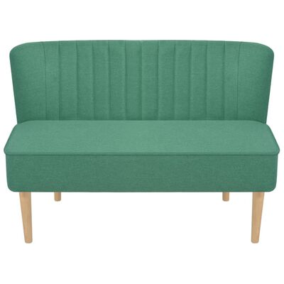 vidaXL Sofa, audinys, 117x55,5x77cm, žalia
