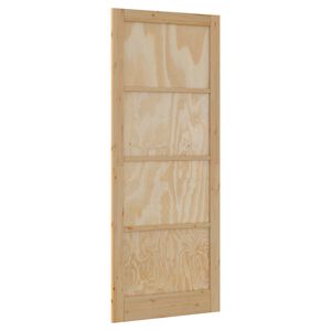 vidaXL Vidaus durys Natūrali 83 x 232 cm fanera