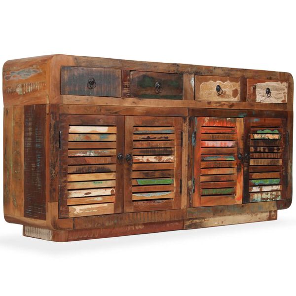 vidaXL Komoda, perdirbtos medienos masyvas, 150x35x75 cm