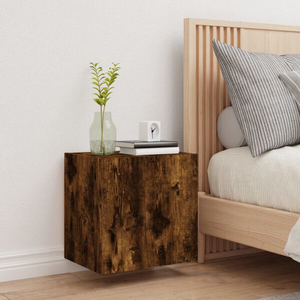 vidaXL Sieninė TV spintelė, dūminio ąžuolo, 40,5x30x40cm, mediena