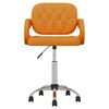 vidaXL Pasukama valgomojo kėdė, oranžinės spalvos, dirbtinė oda