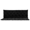 vidaXL Pagalvė sodo supynėms, juodos ir pilkos spalvos, 150cm, audinys