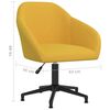 vidaXL Pasukamos valgomojo kėdės, 4vnt., geltonos spalvos, aksomas