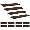 vidaXL Laiptų pakopos 12 vnt. 90 x 25 x 2 cm Tamsiai rudas