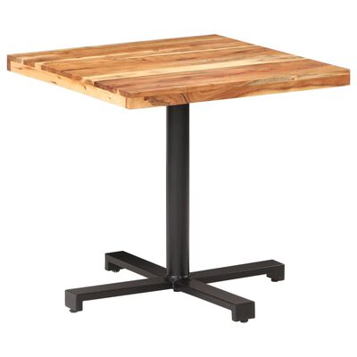 vidaXL Bistro staliukas, 80x80x75cm, akacijos medienos masyvas