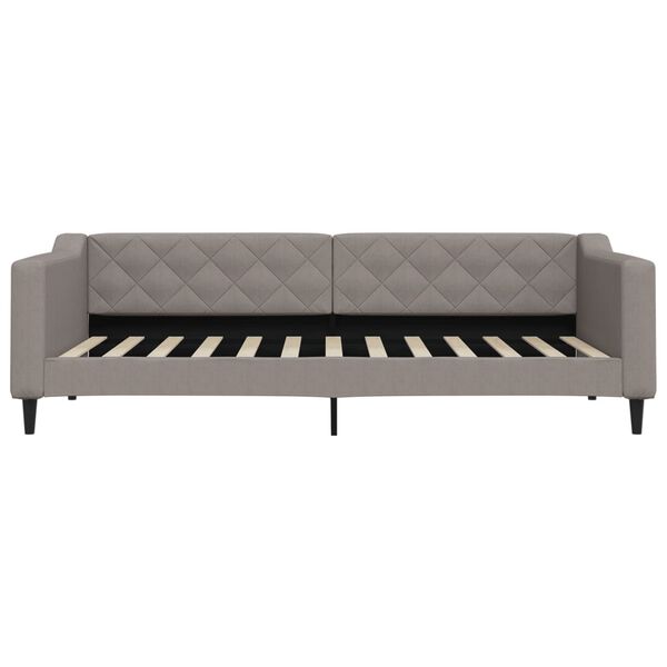 vidaXL Sofa, taupe spalvos, 90x200cm, audinys