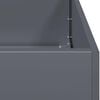vidaXL Lovelis, antracito, 80x40x80cm, &scaron;altai valcuotas plienas