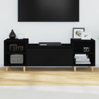 vidaXL Televizoriaus spintelė, juodos spalvos, 160x35x55cm, mediena