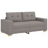 vidaXL Dvivietė sofa, pilkai pilka, 180x77x82 cm, audinys