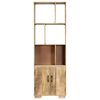 vidaXL Knygų lentyna, 60x35x180cm, mango medienos masyvas