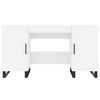 vidaXL Rašomasis stalas, baltos spalvos, 140x50x75cm, apdirbta mediena