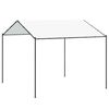 vidaXL Pavėsinė 4 x 4 x 2,6 m Balta Plienas ir poliesteris 180 gsm