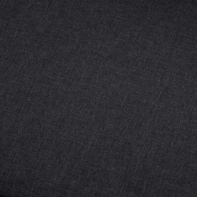 vidaXL Dvivietė sofa, tamsiai pilkos spalvos, audinys