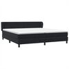 vidaXL Box Spring Lova su čiužiniais Juoda 180x210 cm aksomas
