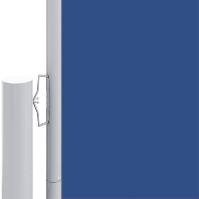 vidaXL Ištraukiama šoninė pertvara, mėlynos spalvos, 220x600cm