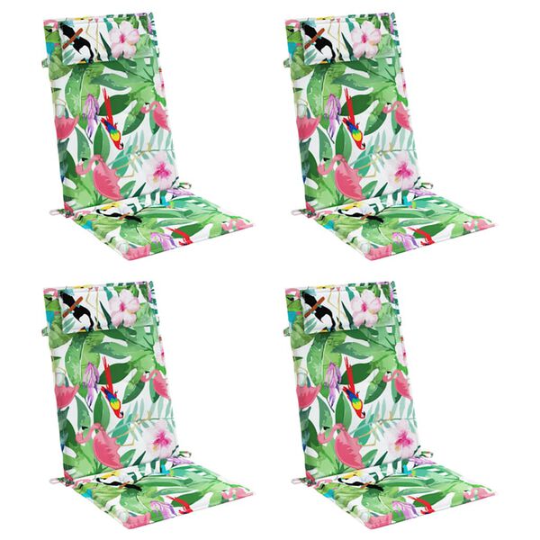 vidaXL Kėdės pagalvėlės, 4vnt., įvairių spalvų, oksfordo audinys