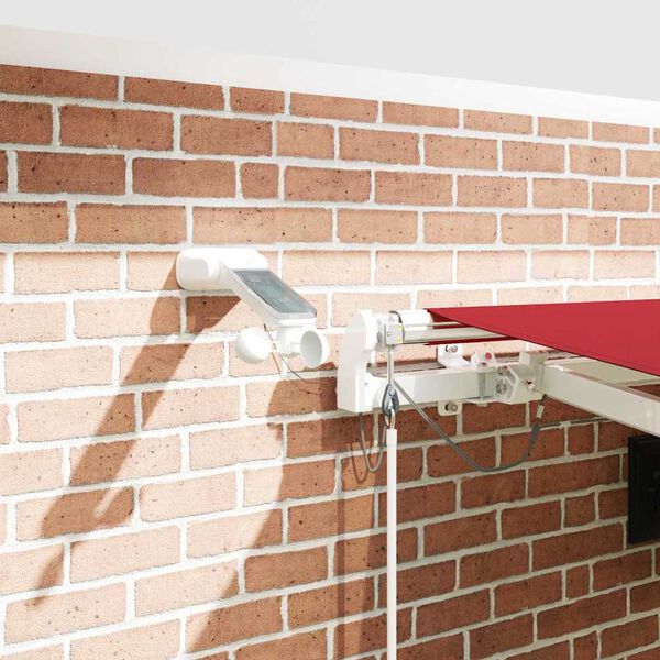 vidaXL I&scaron;traukiama markizė Raudona 450 &times; 300 cm Poliesteris ir Metalas