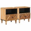 vidaXL Naktinis staliukas 2 vnt. Ruda 50 x 33 x 60 cm