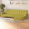 vidaXL Dvivietė sofa-lova su pakoja, žalios spalvos, audinys