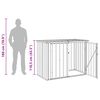 vidaXL Sodo saugojimo dėžė Juoda 151,5 x 82 x 110,5 cm Plienas