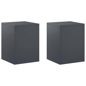 vidaXL Augalų stovas 2 pcs Antracito 30 x 30 x 40 cm