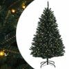 vidaXL Dirbtinė Sulankstoma Kalėdų Eglutė 120 cm 150 LED &Scaron;ilta balta