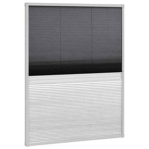 vidaXL Tinklelis nuo vabzdžių langams, plisuotas, aliuminis, 60x80cm
