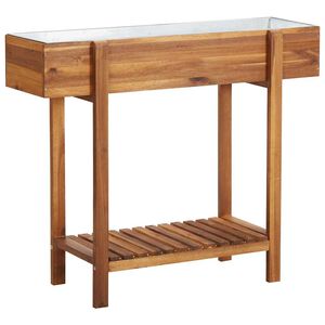 vidaXL Lovelis, akacijos mediena ir cinkas, auk&scaron;tas