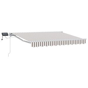 vidaXL Rankinis markizės rėmas su LED 3,5 x 2,5 m
