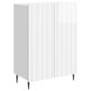 vidaXL Kabalas Itin blizgi balta 66 x 34,5 x 92 cm Apdirbta mediena