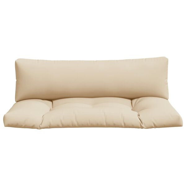 vidaXL Palečių pagalvėlės, 2vnt., smėlio spalvos, audinys