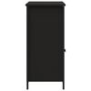 vidaXL Šoninė spintelė, juodos spalvos, 100x35x75cm, apdirbta mediena
