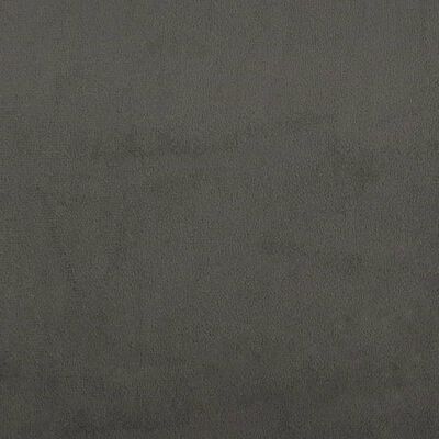 vidaXL Lova su spyruoklėmis ir čiužiniu, pilka, 180x200 cm, aksomas