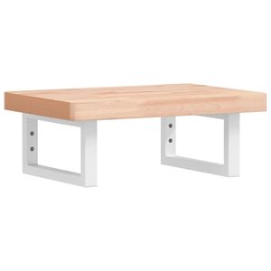 vidaXL Lentyna praustuvui, plienas ir bukmedžio medienos masyvas