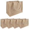 vidaXL Džiuto piniginės 5 Natūrali 26 x 22 x 14 cm 100% Tossa Džiutas