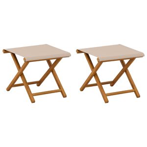 vidaXL Gulintojas 2 pcs Kietas eukalipto medis Smėlio