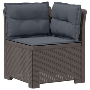 vidaXL 1-Vietis Sodo Sofas su Pagalvėlėmis, Atrodo kaip Ratano PP