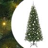 vidaXL Dirbtinė Kalėdų eglutė Žalia 210 cm PE ir PVC