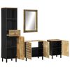 vidaXL Vonios kambario baldų komplektas, 4 dalių, mango masyvas