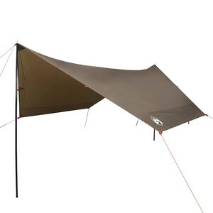 vidaXL Stovyklavimo tentas, rudas, 462x306x211cm, atsparus vandeniui