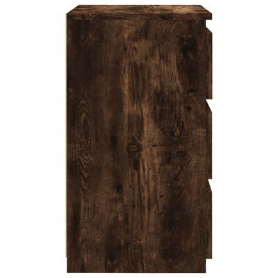 vidaXL Naktinė spintelė, dūminio ąžuolo, 40x35x62,5cm, mediena
