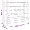 vidaXL Laikiklis vynui 36 buteliams, auksinės spalvos, metalas