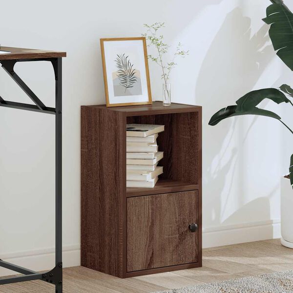 vidaXL Knygų spinta, rudos ąžuolo, 31x24x52cm, apdirbta mediena