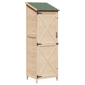 vidaXL Sodo Sandėlys Natūrali 59,5 x 56 x 176,5 cm