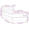 vidaXL Box Spring Lova su čiužiniu Juodas 100x220 cm aksomas