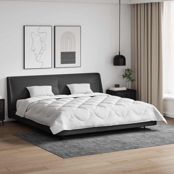 vidaXL Antklodė su pagalve 3 pcs Balta Mikropluo&scaron;tas