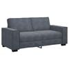 vidaXL Dvivietė sofa, tamsiai pilka, 180x78x84 cm, aksomas